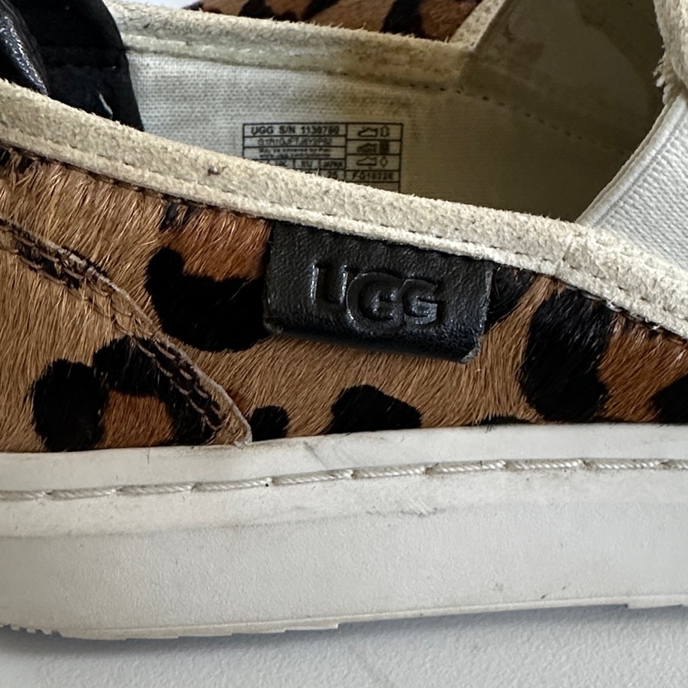 UGG Tan and Black Leopard Slip-On Sneakers - Picture 4 of 8